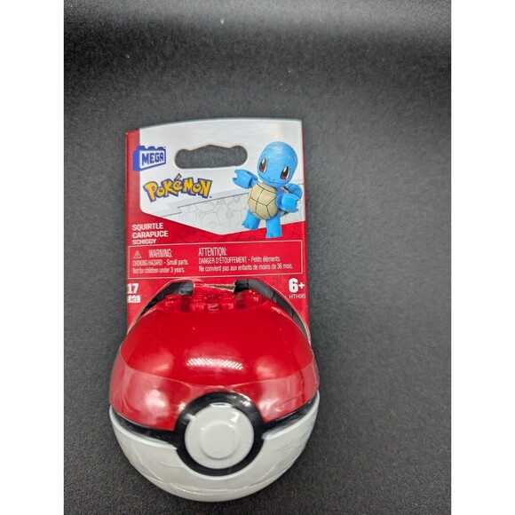 Mega Construx Pokemon Squirtle Poke Ball Building Set 17 Pieces Ages 6+ Toy - Picture 1 of 1